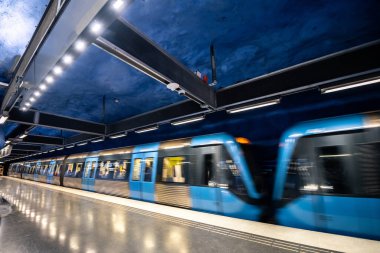 Stockholm, İsveç 'teki güzel metro istasyonları