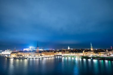 İsveç 'te Stockholm şehrinin silüeti.