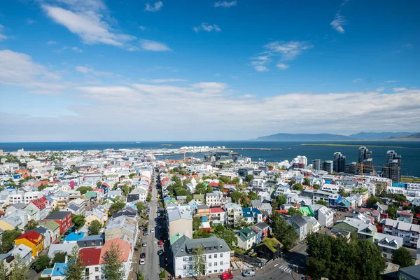 Reykjavik Stadt Sommer Island — Stockfoto