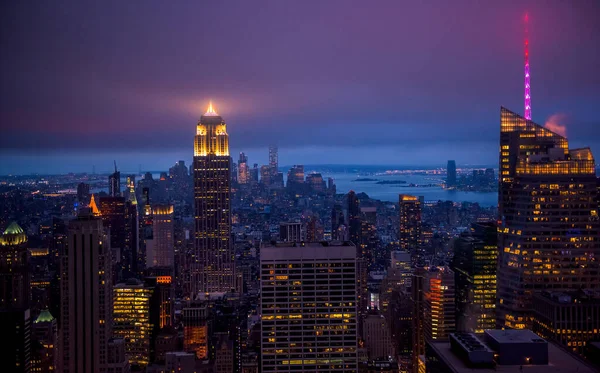 New York City Skyline New York Förenta Staterna — Stockfoto