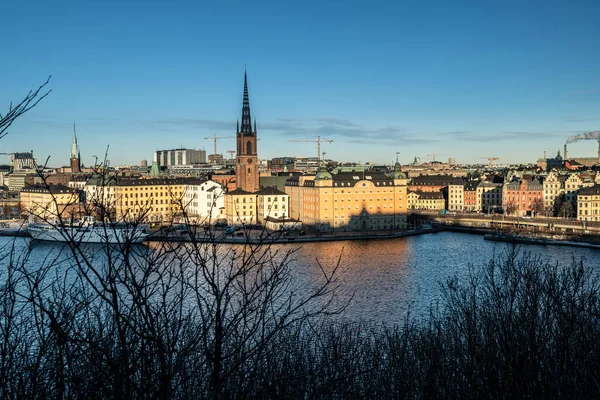 Skyline Della Città Stoccolma Svezia — Foto Stock