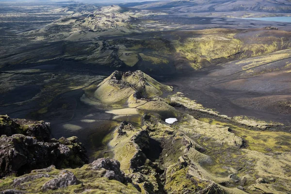 Laki Kratrar Eller Lakaggar Vulkanisk Spricka Södra Island — Stockfoto