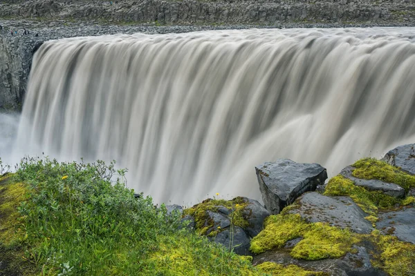 Melepas Air Terjun Musim Panas Islandia — Stok Foto