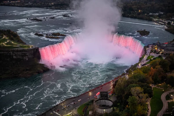 Güzel Niagara Şelaleleri Geceleyin — Stok fotoğraf
