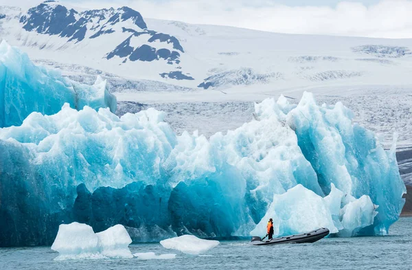 Jokulsarlon Glaciar Lagoa Gelo Islândia — Fotografia de Stock