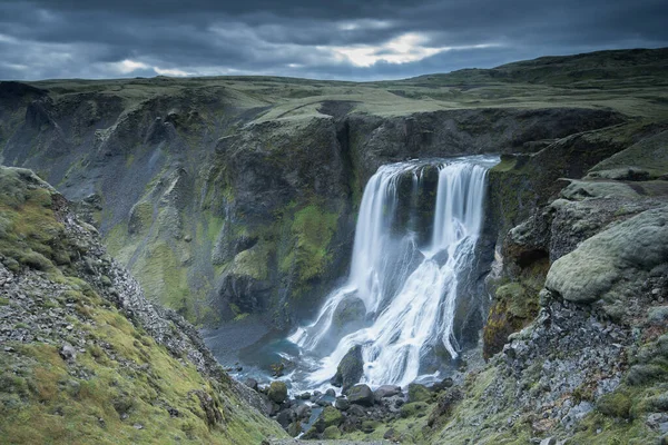 Fagrifoss Καταρράκτης Στην Ισλανδία — Φωτογραφία Αρχείου