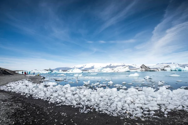 Laguna Ghiacciata Jokulsarlon Islanda — Foto Stock