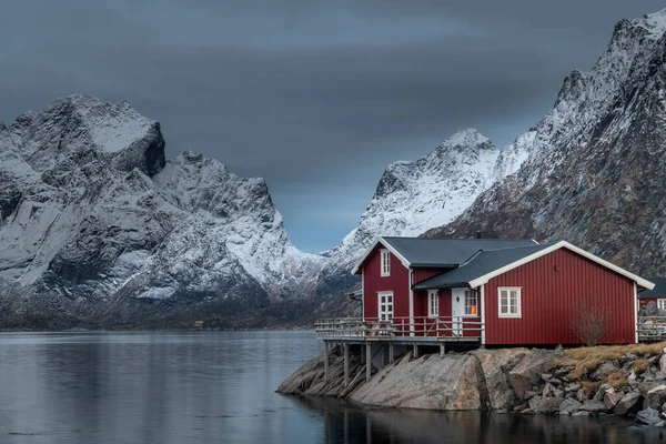 ノルウェー ロフトテン島の美しい冬の風景 — ストック写真
