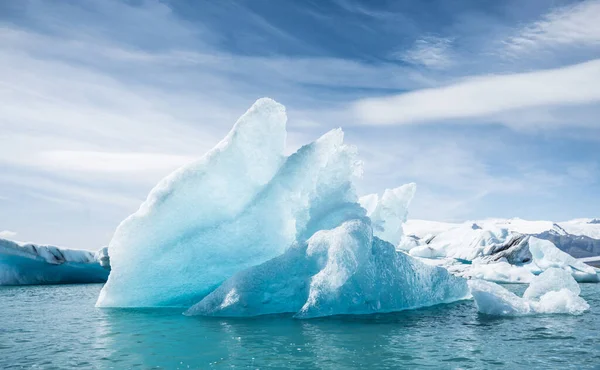 Λίμνη Παγετώνα Jokulsarlon Ισλανδία — Φωτογραφία Αρχείου