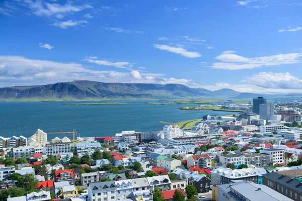 Reykjavik Stadt Sommer Island — Stockfoto