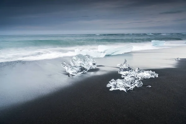 Diamantstrand Ijsland — Stockfoto