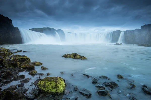 Godafoss Cachoeira Verão Islândia — Fotografia de Stock