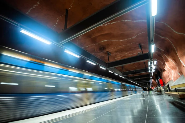 Schöne Metrostationen Stockholm Schweden — Stockfoto