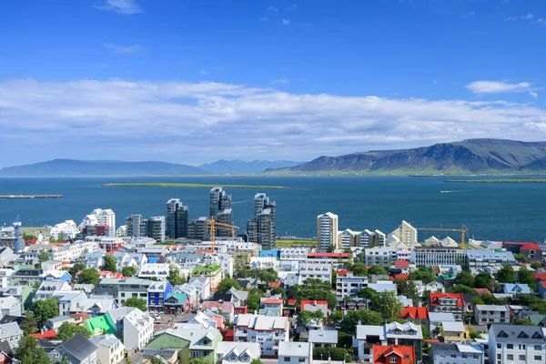 Reykjavik Stadt Sommer Island — Stockfoto