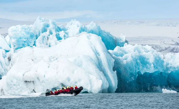 Jokulsarlon Glaciar Lagoa Gelo Islândia — Fotografia de Stock