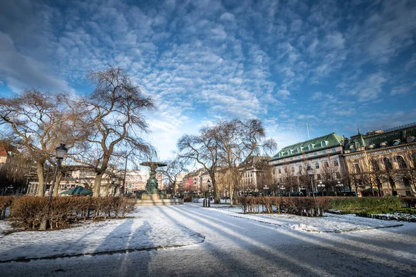 瑞典斯德哥尔摩市的天际线 — 图库照片