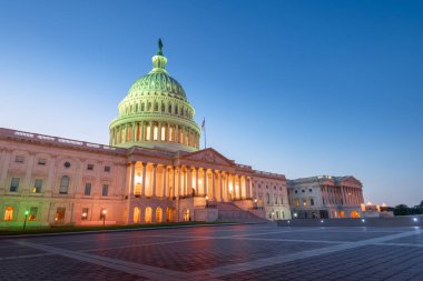Amerika Birleşik Devletleri 'nin başkenti Washington' daki Kongre Binası.