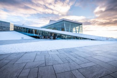Oslo şehri Kış, Norveç