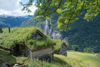 Yedi kız kardeş şelale, Geiranger, Geirangerfjord, Norveç