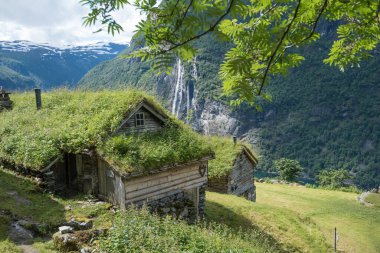 Yedi kız kardeş şelale, Geiranger, Geirangerfjord, Norveç