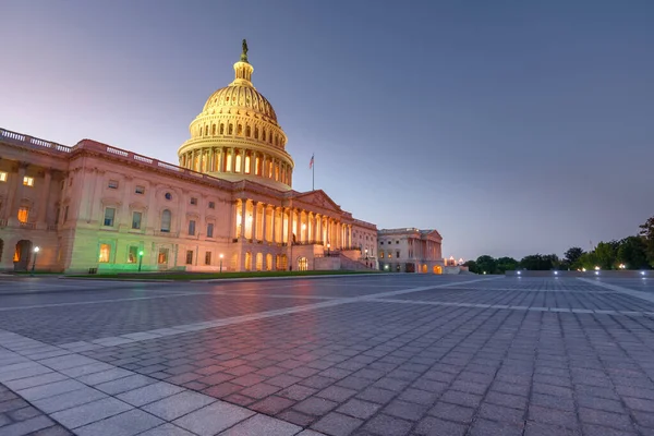 Egyesült Államok Capitol Épülete Éjszaka Washington Amerikai Egyesült Államok — Stock Fotó