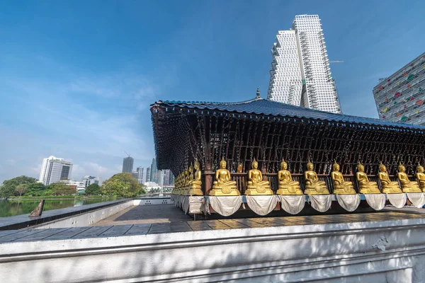 Templo Gangaramaya Seema Malaka Colombo Sri Lanka — Fotografia de Stock