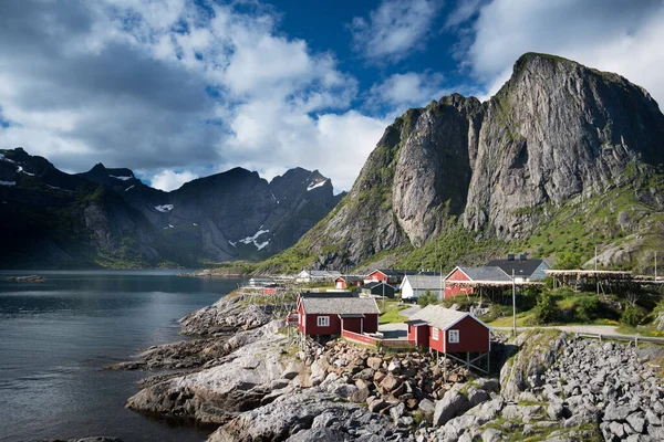 Hamnoy Vila Piscatória Verão Lofoten Island Noruega — Fotografia de Stock