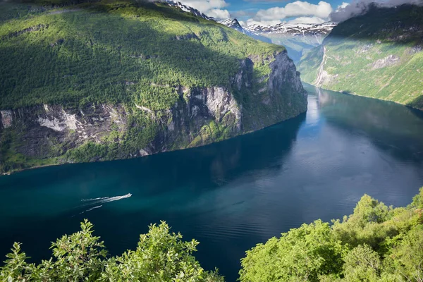 Hermoso Paisaje Geiranger Geirangerfjord Noruega — Foto de Stock