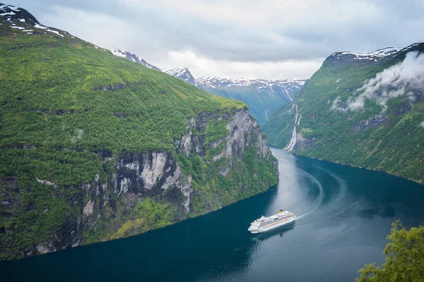 Krásný Výhled Geiranger Geirangerfjord Norsko — Stock fotografie