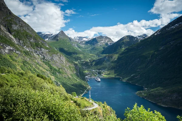 Hermosas Vistas Geiranger Geirangerfjord Noruega — Foto de Stock