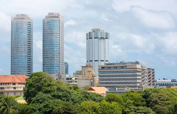 Colombo Şehrinin Silueti Sri Lanka — Stok fotoğraf