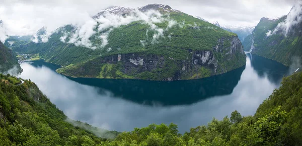 Schöne Landschaft Geiranger Geirangerfjord Norwegen — Stockfoto