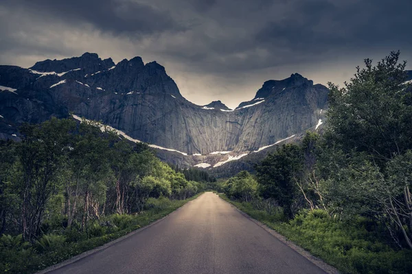 Bela Paisagem Lofoten Islands Verão Noruega — Fotografia de Stock