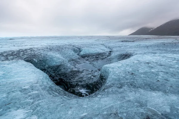 Schöne Landschaft Auf Einem Gletscher — Stockfoto