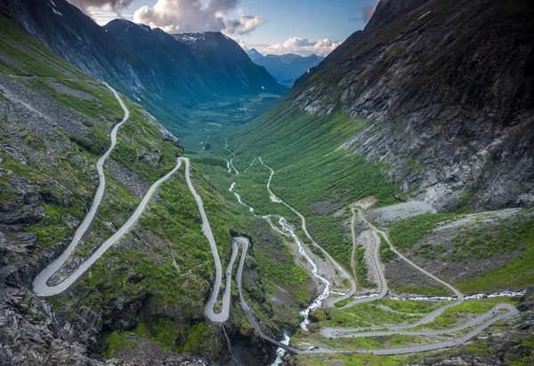 Famosa Estrada Trollstigen Noruega — Fotografia de Stock