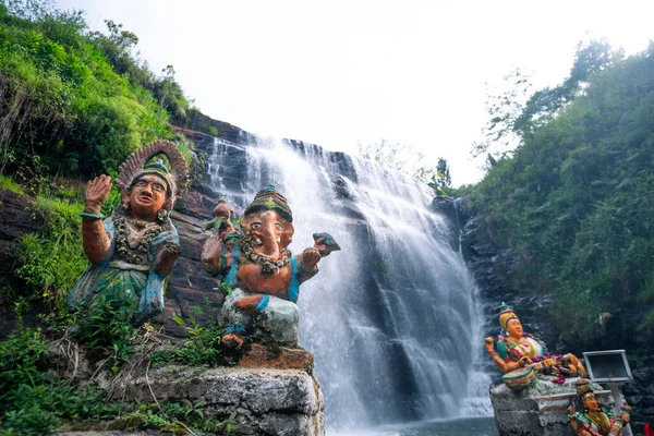 Wodospady Dunsinane Pundaluoya Sri Lanka — Zdjęcie stockowe