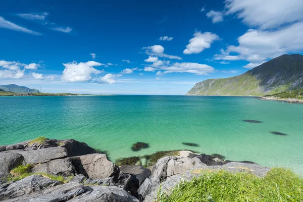 Prachtig Landschap Lofoten Eilanden Zomer Noorwegen — Stockfoto