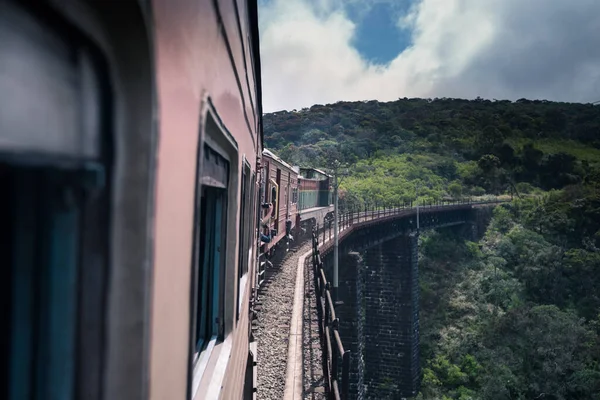 Διάσημη Βόλτα Τρένο Στην Έλλα Σρι Λάνκα — Φωτογραφία Αρχείου