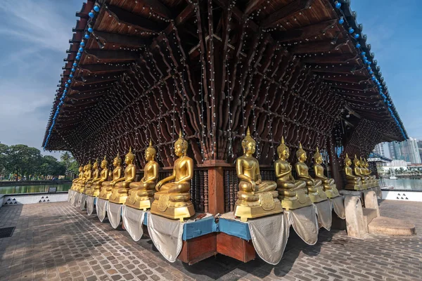 Gangaramaya Seema Malaka Templom Kolumbiában Srí Lankán — Stock Fotó