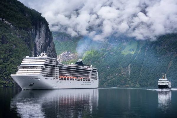 Prachtig Uitzicht Geiranger Geirangerfjord Noorwegen — Stockfoto