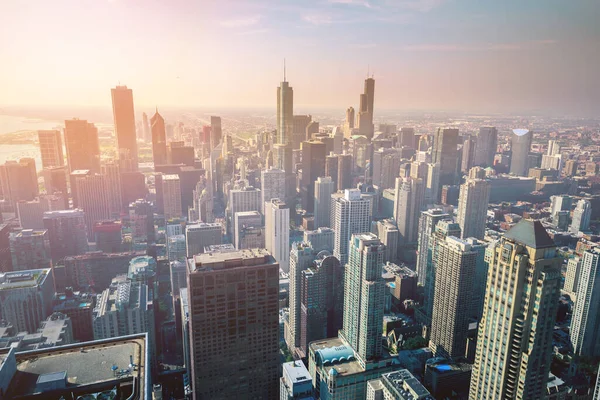 Chicago City Skyline Amerika Serikat — Stok Foto