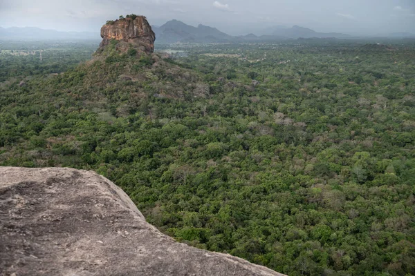 Sigiriya lion rock fortress from Pidurangala rock, Sri Lanka