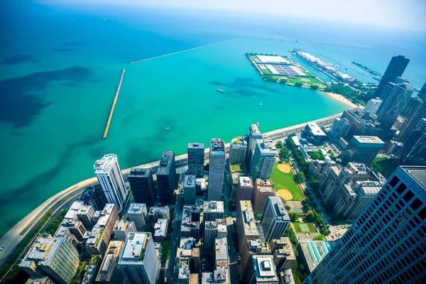 Chicago City Skyline Amerika Serikat — Stok Foto