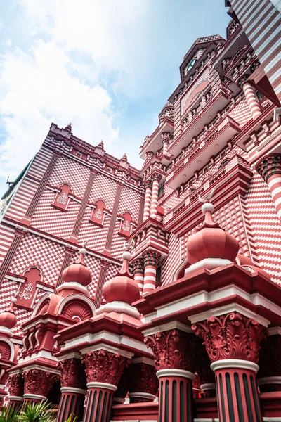 Red Mosque Pettah Colombo Sri Lanka — Stock Photo, Image