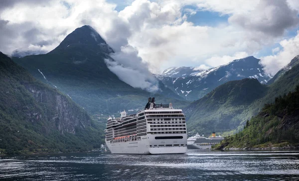 挪威Geirangerfjord Geiranger美丽的风景 — 图库照片