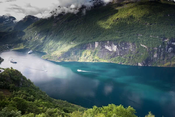 挪威Geirangerfjord Geiranger美丽的风景 — 图库照片