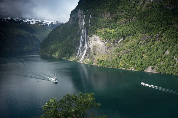 Prachtig Uitzicht Geiranger Geirangerfjord Noorwegen — Stockfoto