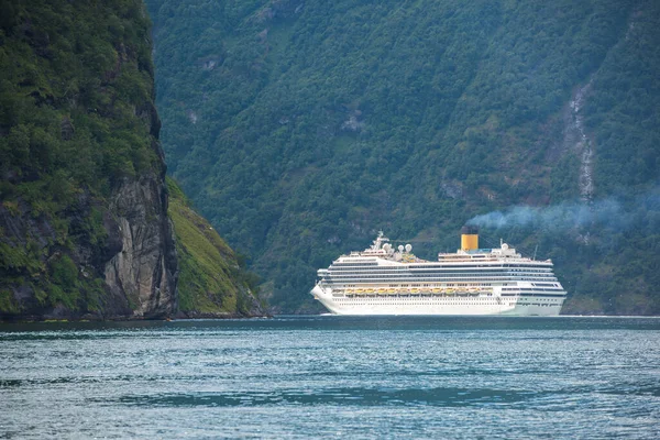 Όμορφη Θέα Στο Geiranger Geirangerfjord Νορβηγία — Φωτογραφία Αρχείου