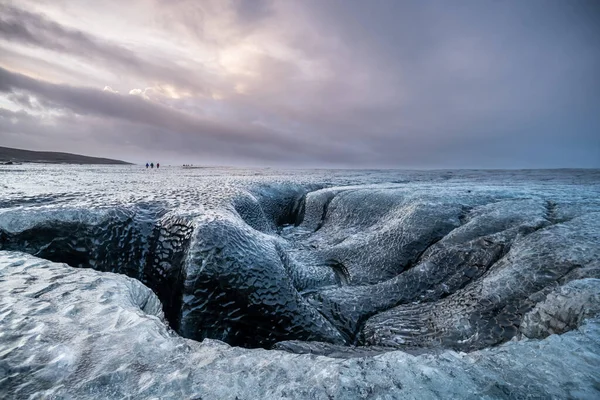 氷河の上の美しい風景 — ストック写真