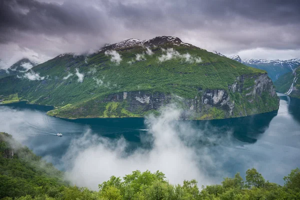 Hermosas Vistas Geiranger Geirangerfjord Noruega — Foto de Stock